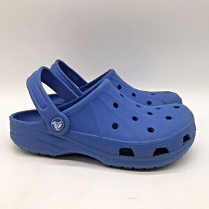 Crocs Classic Clogs Unisex Childs J 3 Blue Slip On Strap Waterproof Sandal 15908